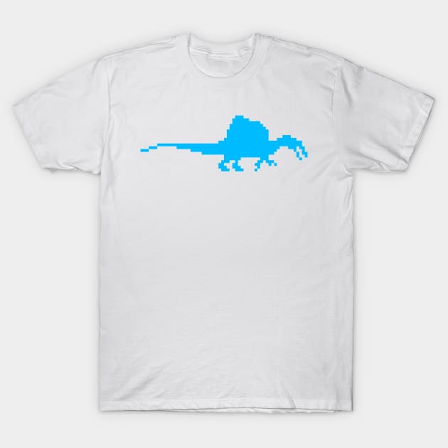 8-bit spinosaurus baby blue T-Shirt by arc1